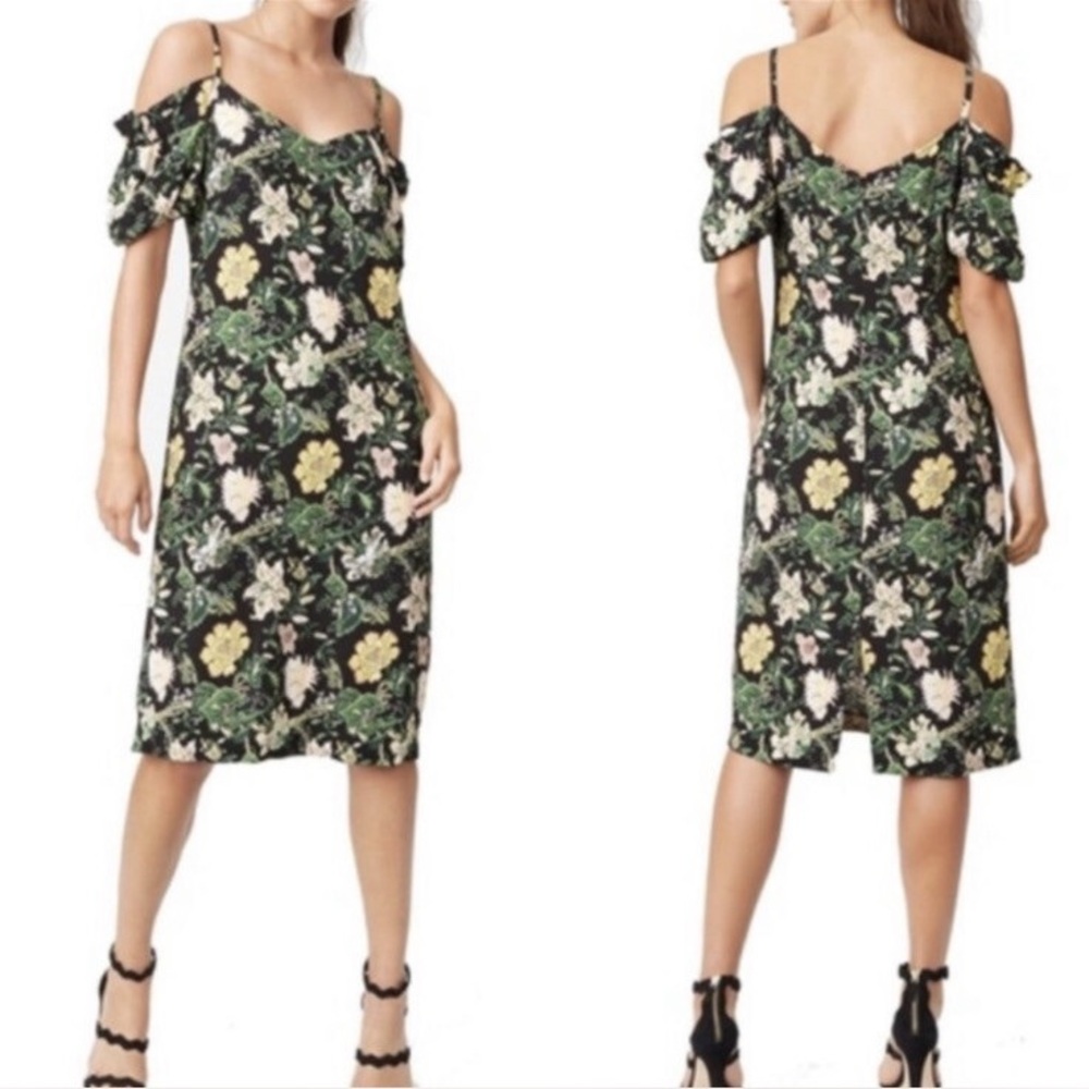 Club Monaco Floral Off-Shoulder Dress